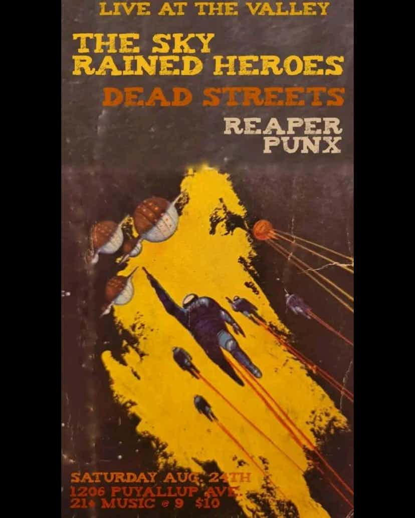 Poster for Sky Rained Heroes / Dead Streets / Reaper Punx